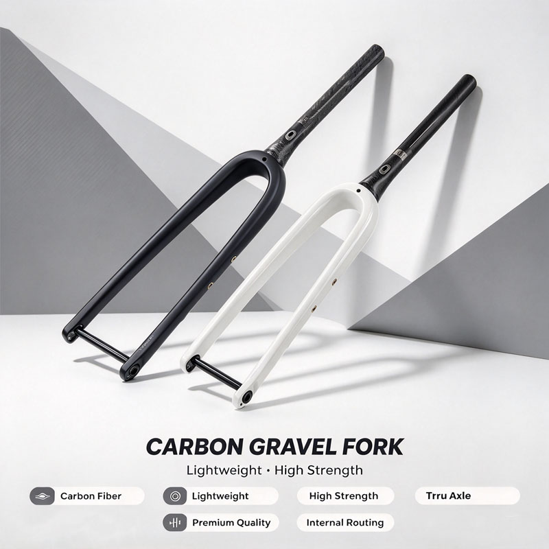 Carbon Fork Gravel Disc Brake - شوكة دراجة جرافل كاملة من ألياف