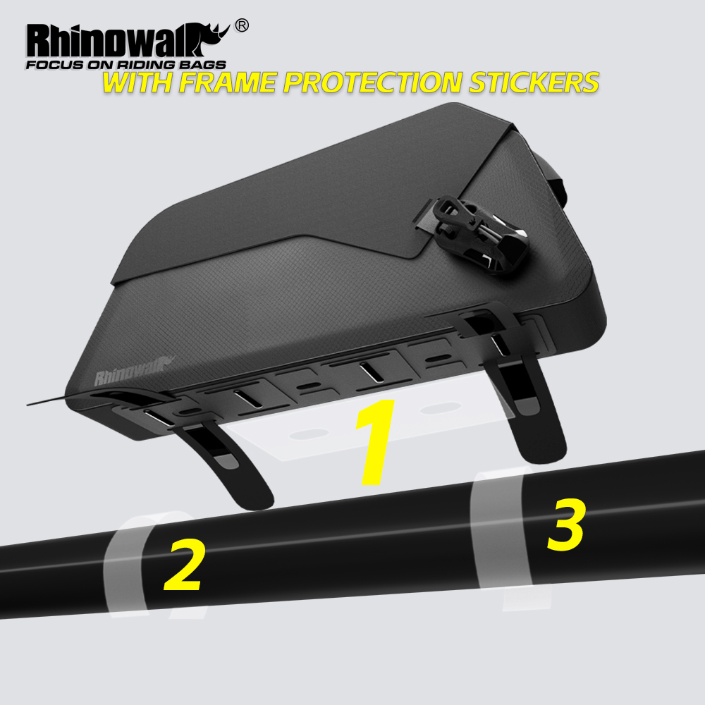 Gravel Bike Frame Bag Bikepacking - Rhinowalk الدراجة العلوي كيس أنبوب المغناطيسي