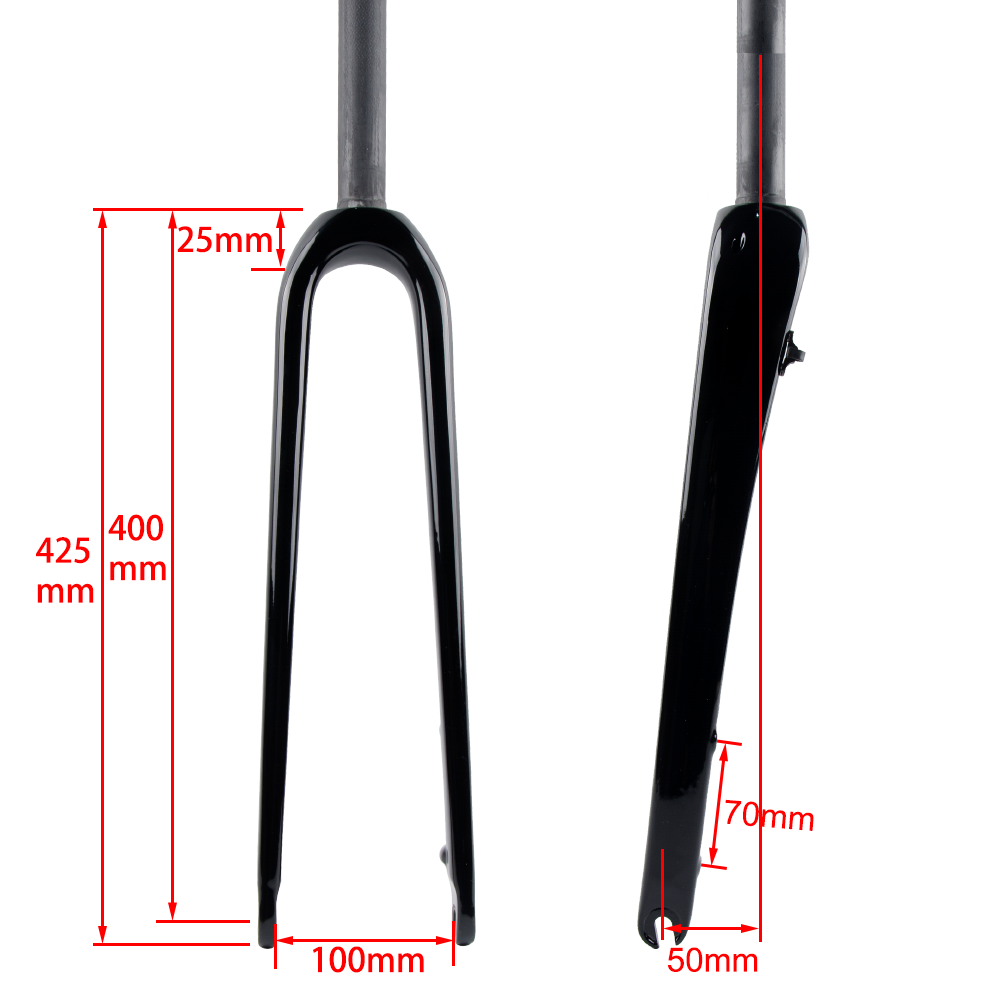 Carbon Fork Gravel Disc Brake - ألياف الكربون قرص فرامل مسطح 700C