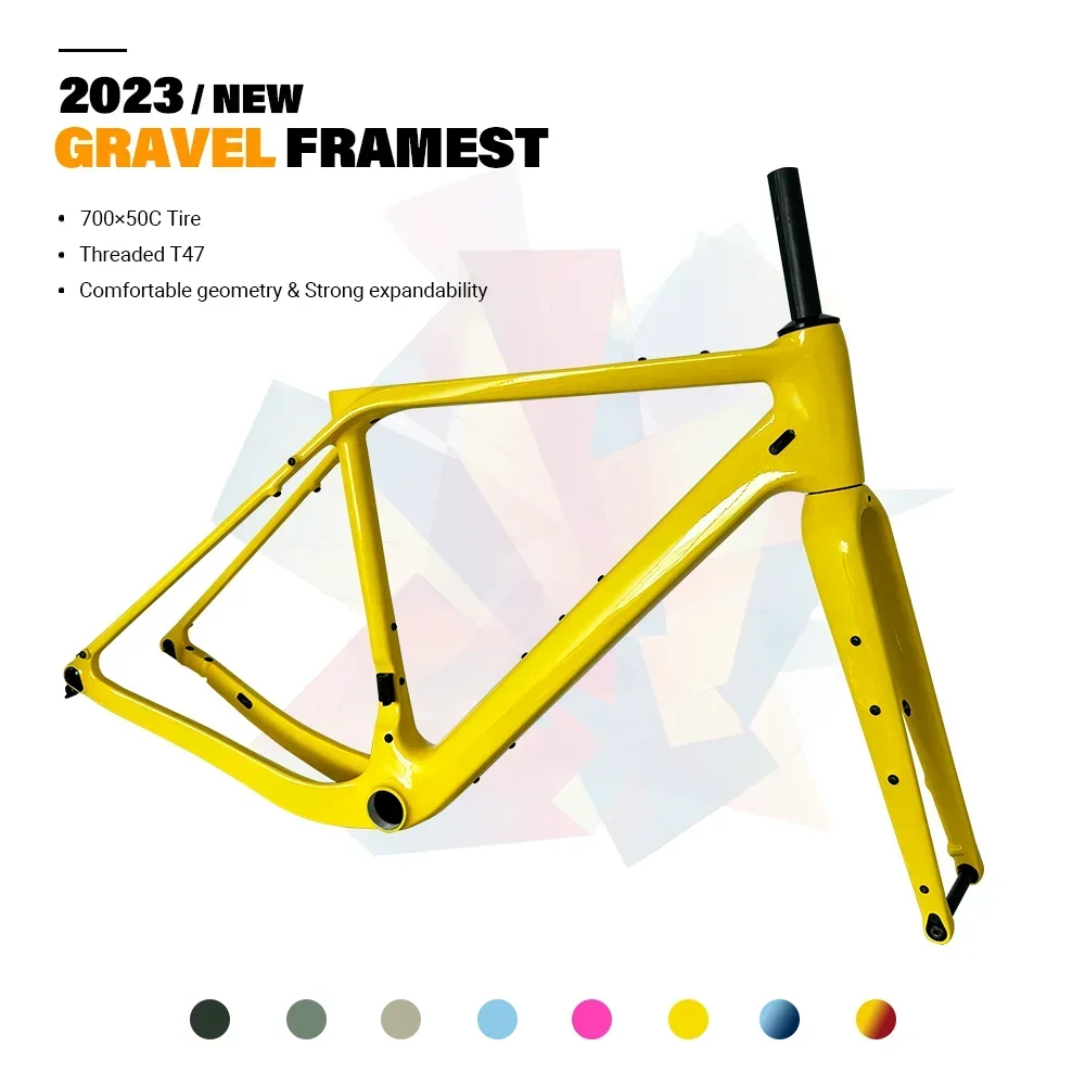 Carbon Gravel Frame Disc Brake 700C - 2023 جديد GT30 الكربون الحصى الإطار
