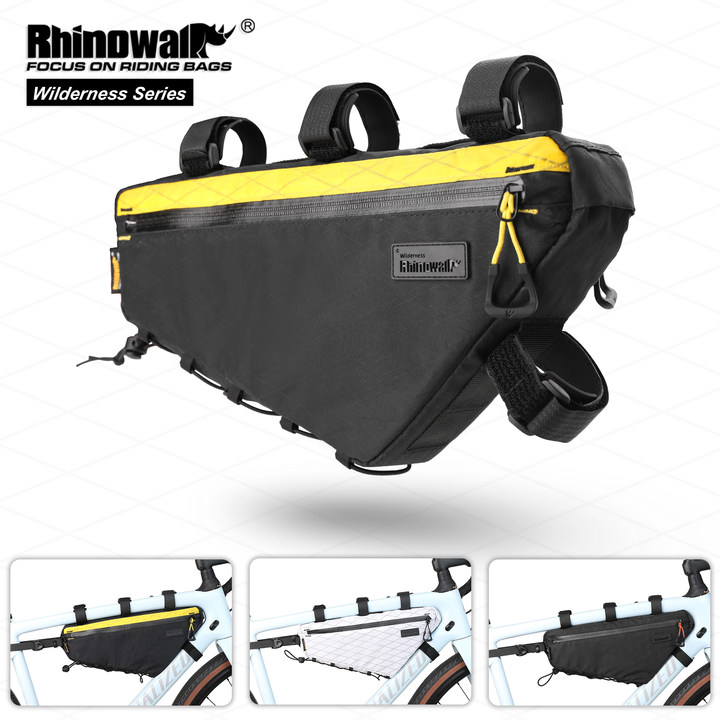 Gravel Bike Frame Bag Bikepacking - Rhinowalk إطار دراجة هوائية حقيبة مقاوم