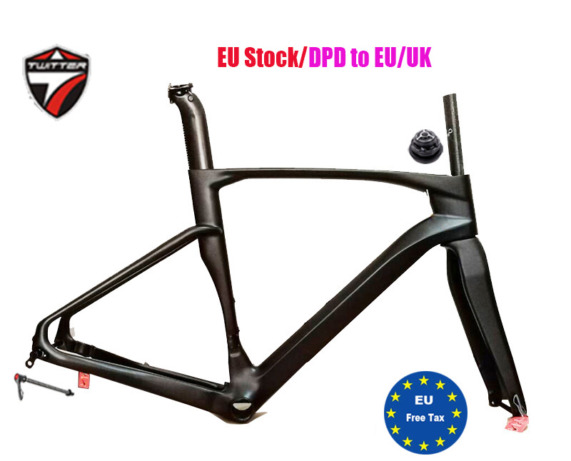 Carbon Gravel Frame Disc Brake 700C - الكربون دراجة الإطار شوكة تويتر V2