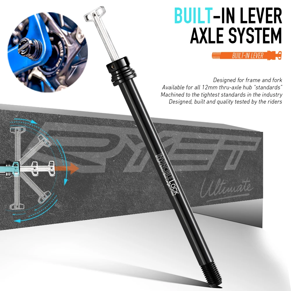 Bike Thru Axle Lever 12X142 - عمود تثبيت دراجة هوائية RYET MTB