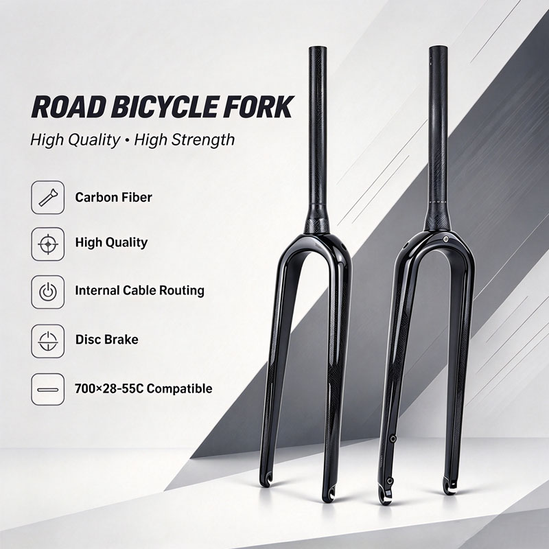 Carbon Fork Gravel Disc Brake - شوكة دراجة طريق/جرافل كاملة من الكربون