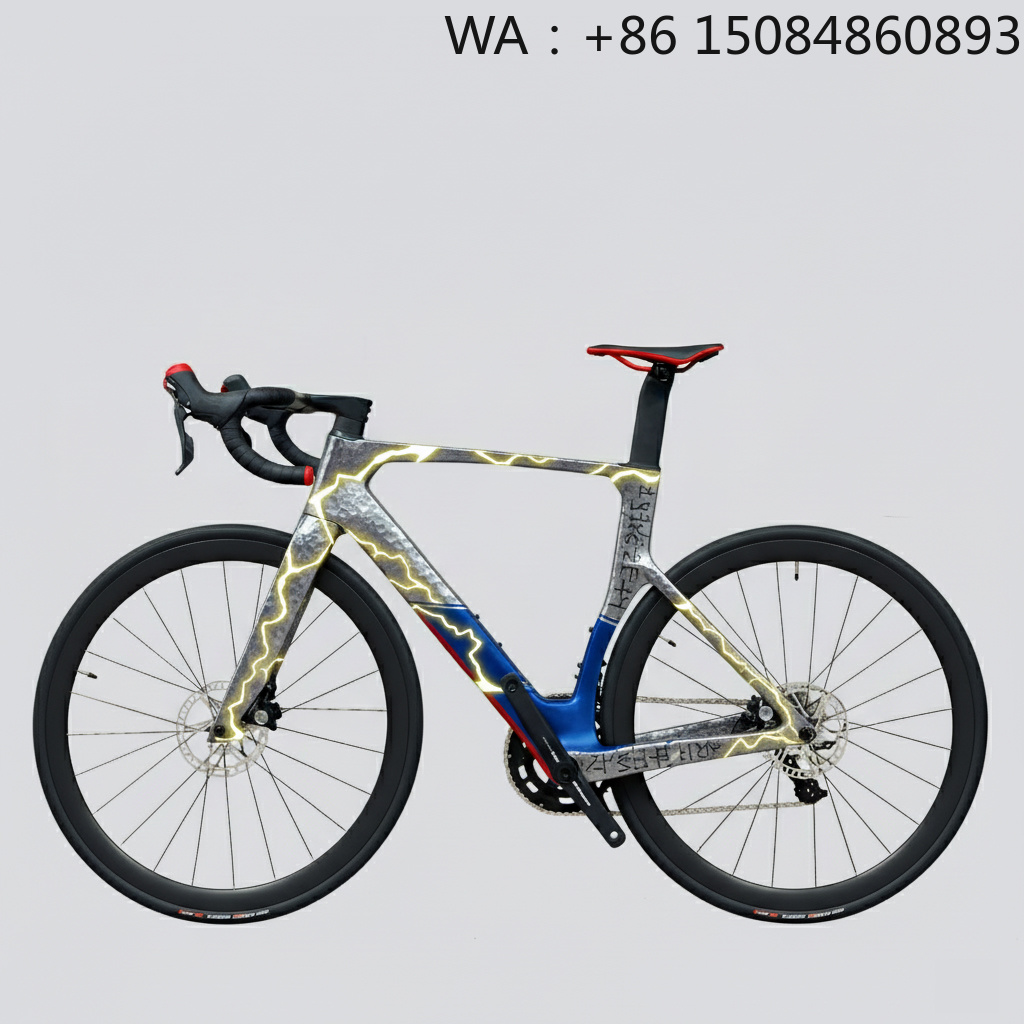Carbon Fiber Road Bike Frame Aero - دراجة طريق هوائية لاسلكية بـ24 سرعة،