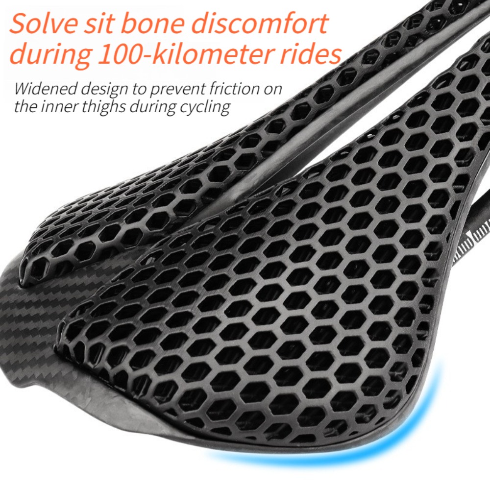 مقعد دراجة مصنوع من ألياف الكر - مراجعة Carbon Saddle 3D Printed Honeycomb وسعره