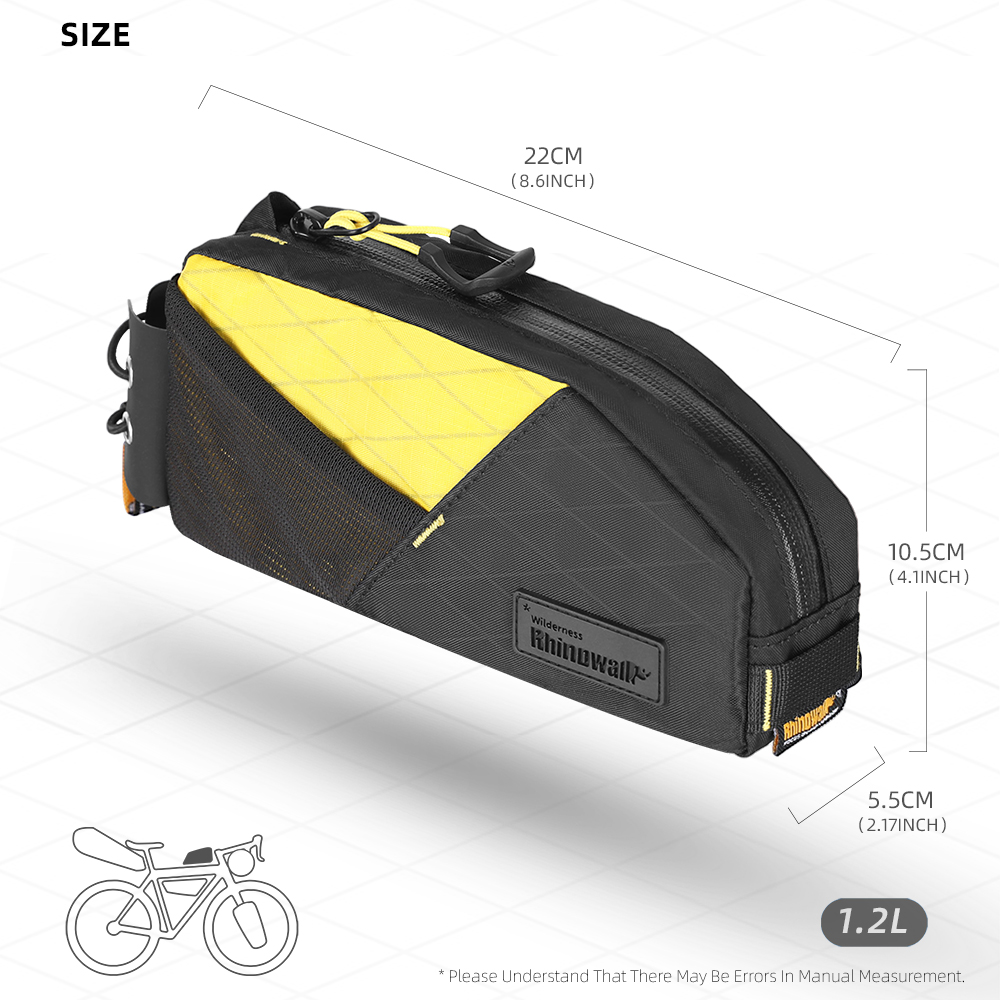 حقيبة دراجة هوائية من Rhinowal - مراجعة Gravel Bike Frame Bag Bikepacking وسعره