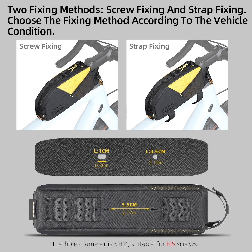 حقيبة دراجة هوائية من Rhinowal - مراجعة Gravel Bike Frame Bag Bikepacking وسعره