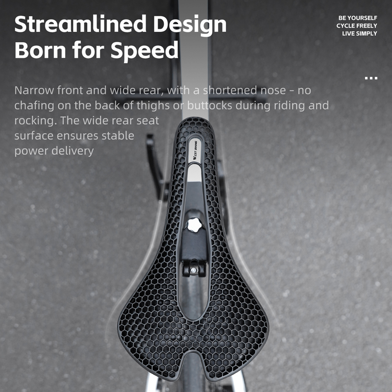 غرب ركوب الدراجات دراجة السرج  - مراجعة Carbon Saddle 3D Printed Honeycomb وسعره