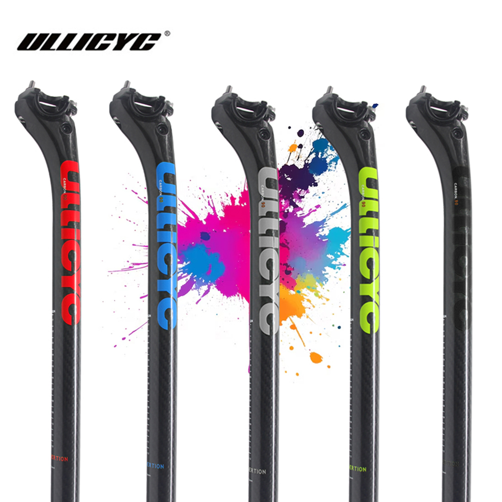 ULLICYC Seatpost الكربون 3K نس - مراجعة Carbon Seatpost 27.2 31.6 Offset وسعره