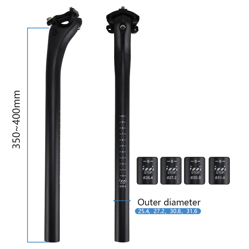لا شعار الكربون MTB Seatpost إ - مراجعة Carbon Seatpost 27.2 31.6 Offset وسعره