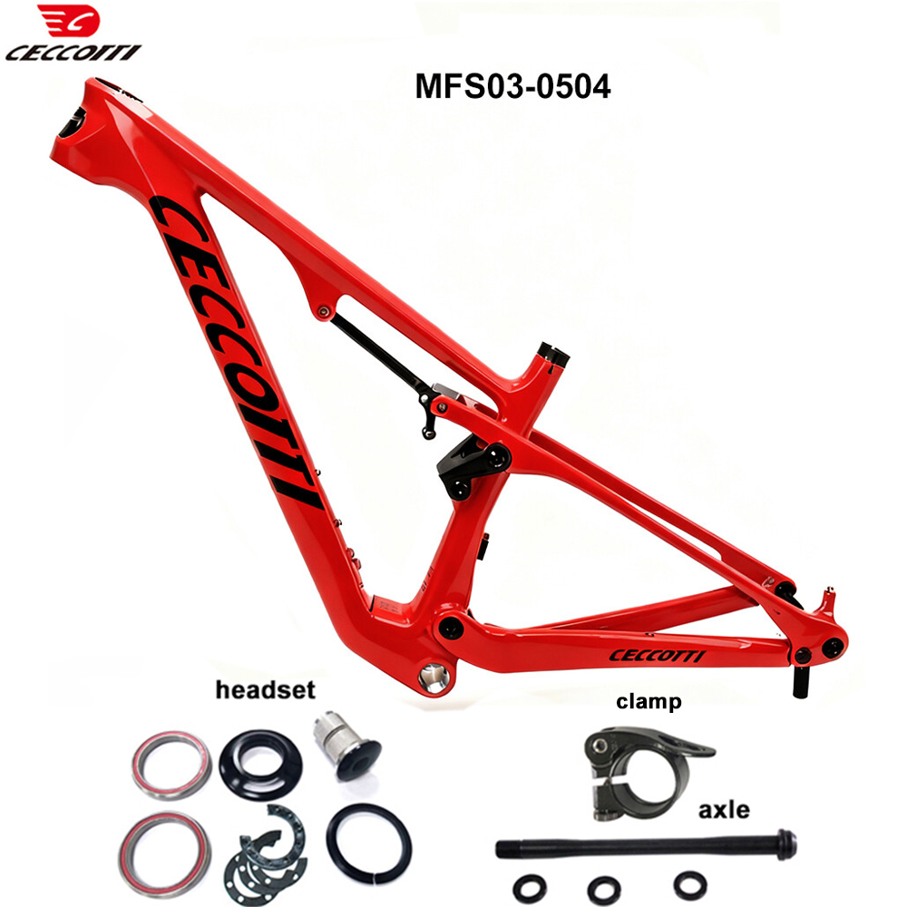 إطار دراجة جبلية كربونية كاملة - مراجعة Carbon Mountain Bike Frame 29Er Boost وسعره