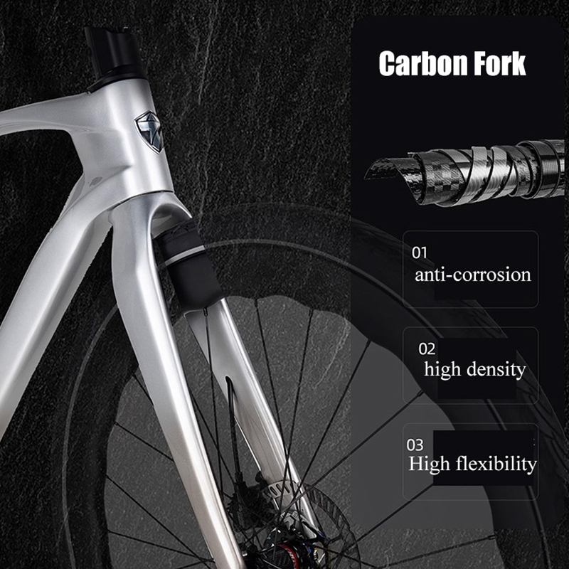 تويتر الحصى اللاسلكي V3 700X40 - مراجعة Carbon Gravel Frame Disc Brake 700C وسعره