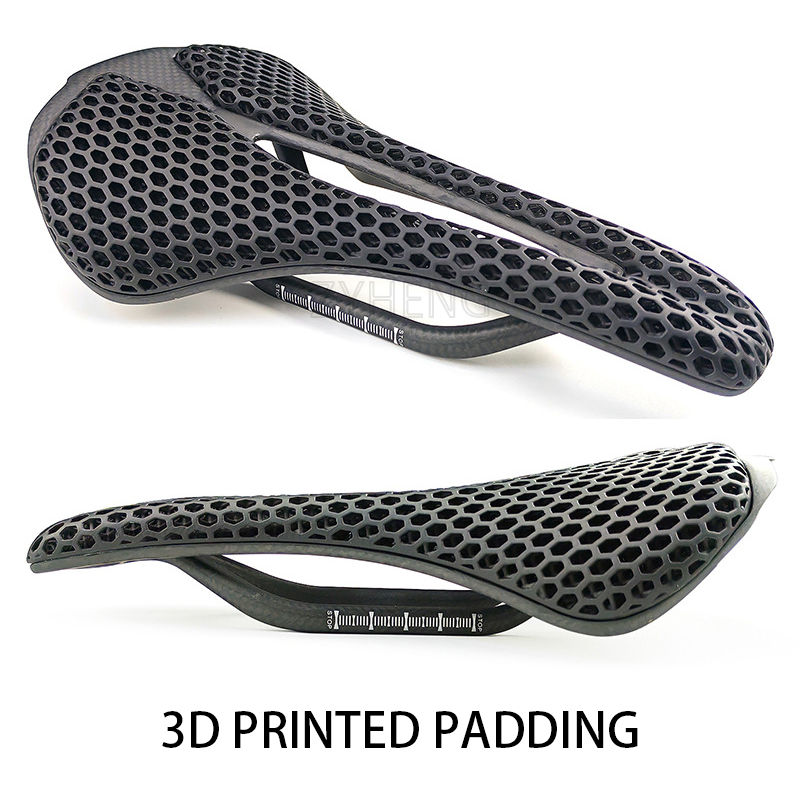 دراجة خفيفة T800 ألياف الكربون - مراجعة Carbon Saddle 3D Printed Honeycomb وسعره