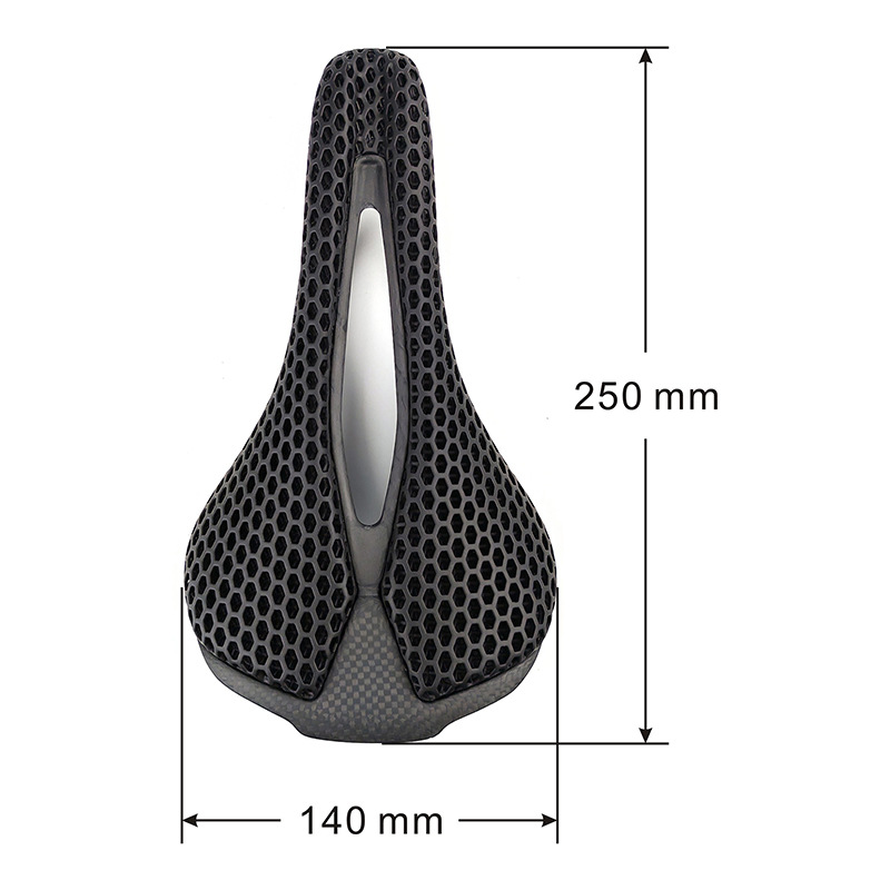 دراجة خفيفة T800 ألياف الكربون - مراجعة Carbon Saddle 3D Printed Honeycomb وسعره
