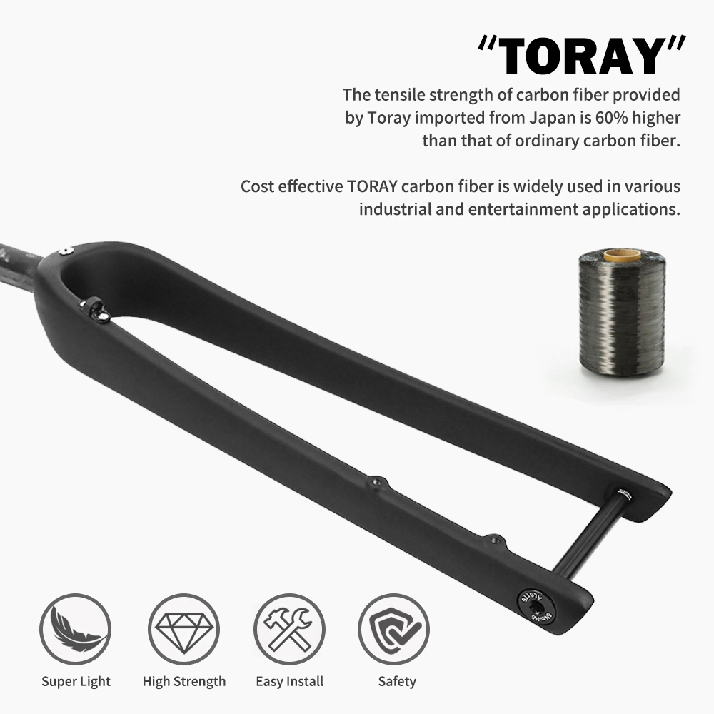 شوكة دراجة كربونية بدون شعار ل - مراجعة Carbon Fork Gravel Disc Brake وسعره