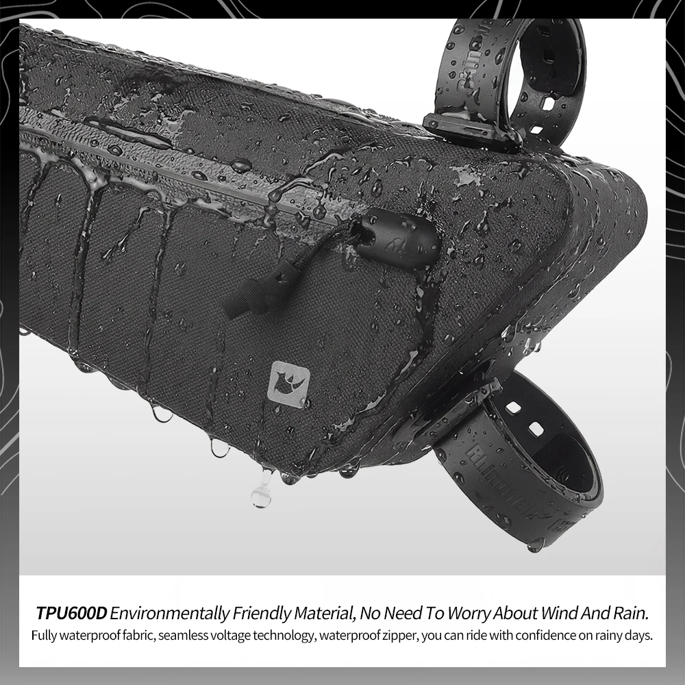 حقيبة إطار دراجة مقاومة للماء  - مراجعة Gravel Bike Frame Bag Bikepacking وسعره