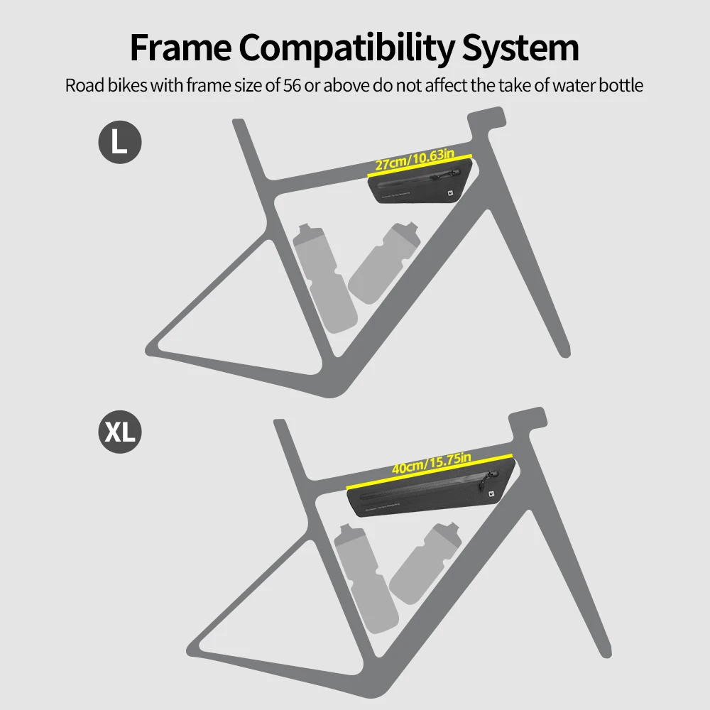 حقيبة إطار دراجة مقاومة للماء  - مراجعة Gravel Bike Frame Bag Bikepacking وسعره