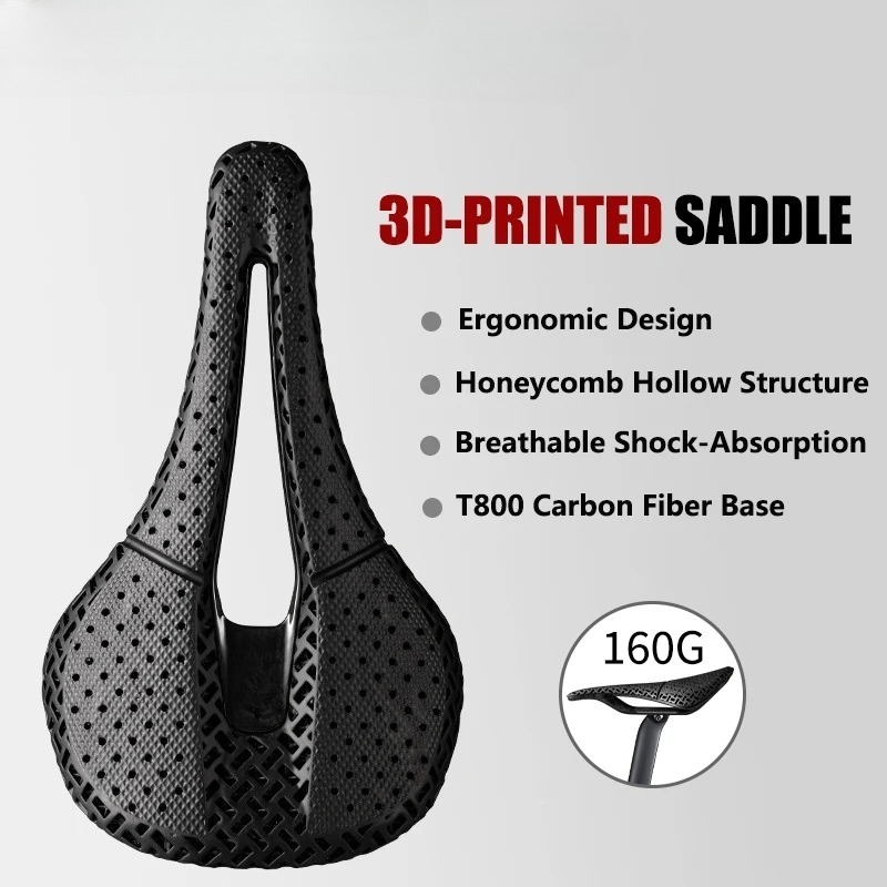 ثلاثية الأبعاد مطبوعة دراجة ال - مراجعة Carbon Saddle 3D Printed Honeycomb وسعره