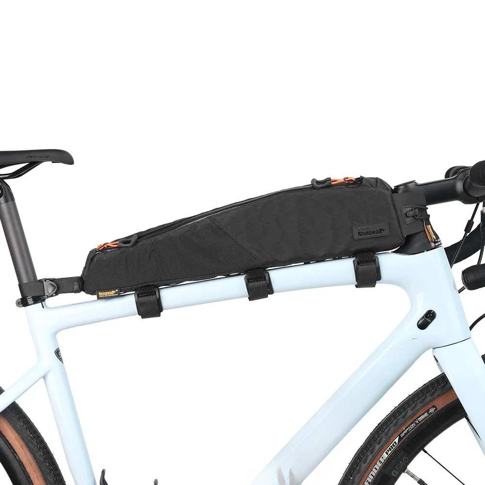 حقيبة دراجة هوائية مثلثة الشكل - مراجعة Gravel Bike Frame Bag Bikepacking وسعره