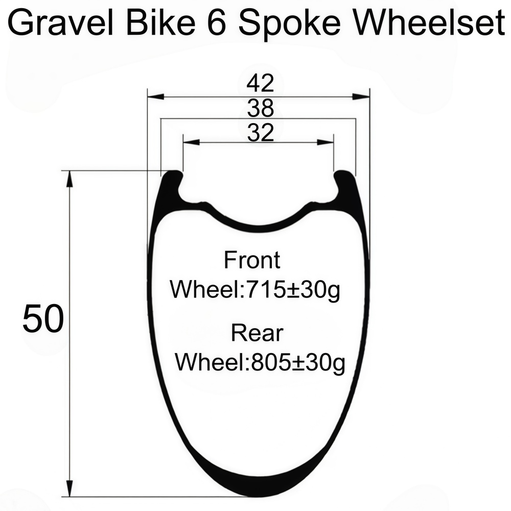 مجموعة عجلات كربونية T800 بـ 6 - مراجعة Gravel Bike Wheelset Carbon 700C وسعره