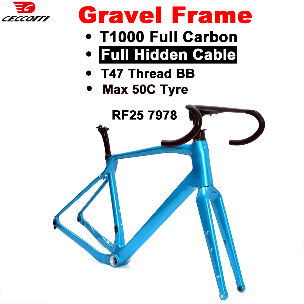 إطار دراجة للطرق الوعرة مزود ب - مراجعة Carbon Gravel Frame Disc Brake 700C وسعره