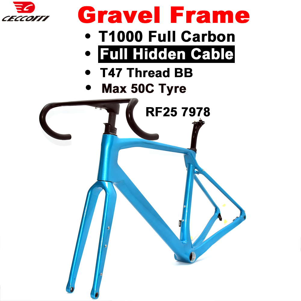 إطار دراجة للطرق الوعرة مزود ب - مراجعة Carbon Gravel Frame Disc Brake 700C وسعره