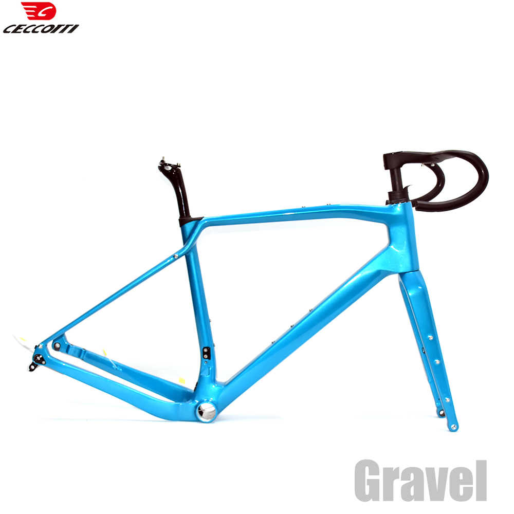 إطار دراجة للطرق الوعرة مزود ب - مراجعة Carbon Gravel Frame Disc Brake 700C وسعره