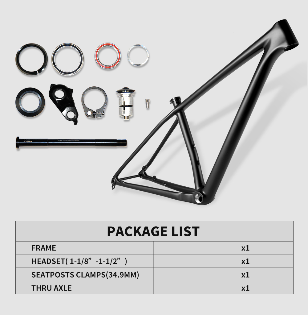 كامل توراي T1000 الكربون MTB ا - مراجعة Carbon Mountain Bike Frame 29Er Boost وسعره