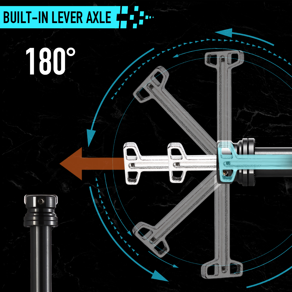 RYET MTB المدمج في رافعة الطري - مراجعة Bike Thru Axle Lever 12X142 وسعره