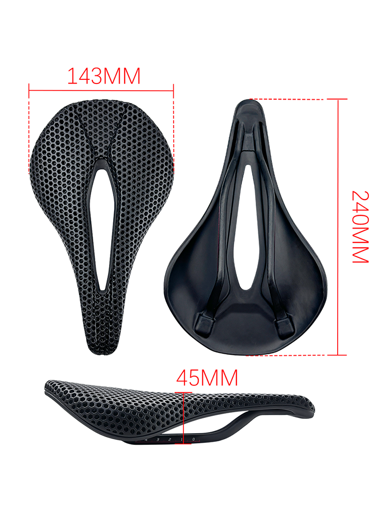 وسادة مقعد مطبوعة بتقنية ثلاثي - مراجعة Carbon Saddle 3D Printed Honeycomb وسعره