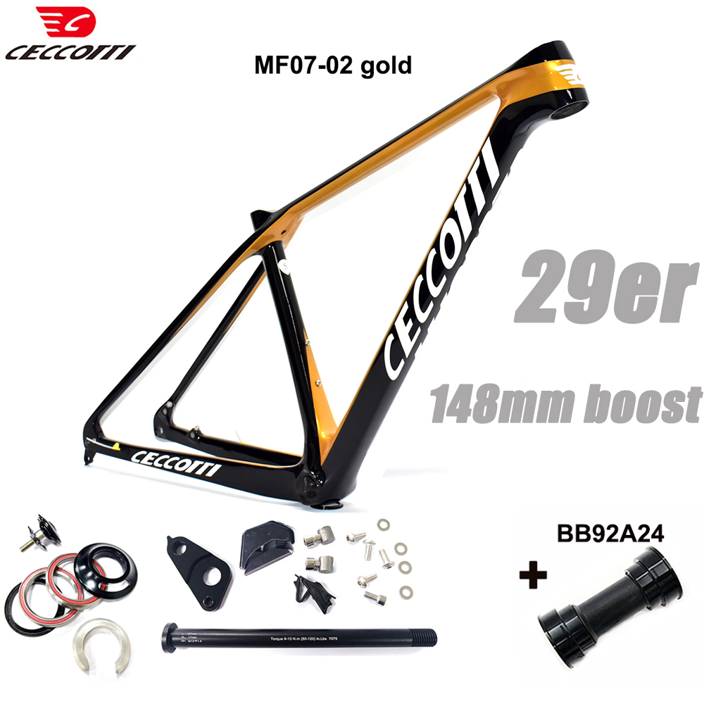 XC Hardtial 29er MTB كابل مخفي - مراجعة Carbon Mountain Bike Frame 29Er Boost وسعره