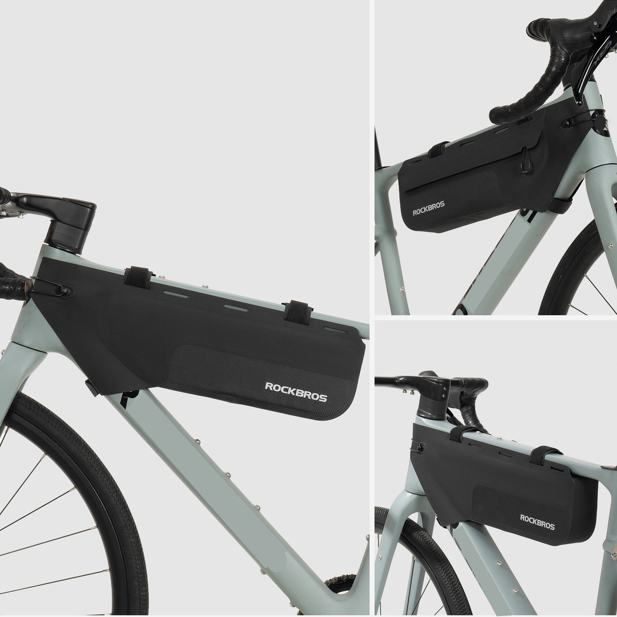 حقيبة إطار الدراجة المقاومة لل - مراجعة Gravel Bike Frame Bag Bikepacking وسعره