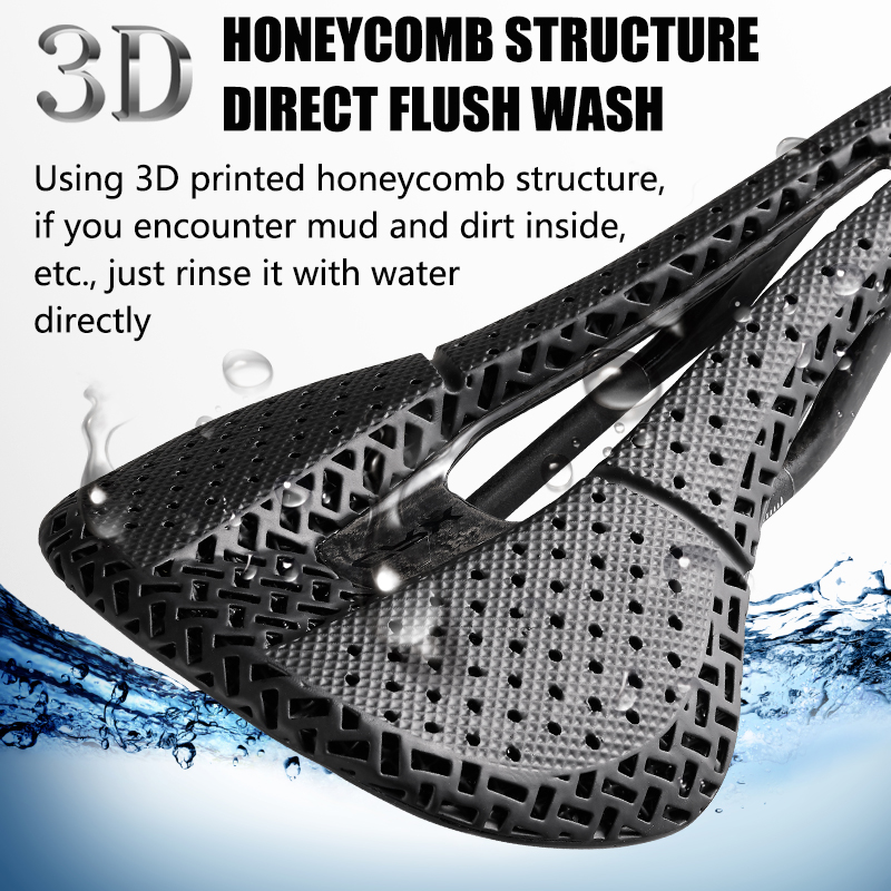 سباق ثلاثية الأبعاد مطبوعة درا - مراجعة Carbon Saddle 3D Printed Honeycomb وسعره