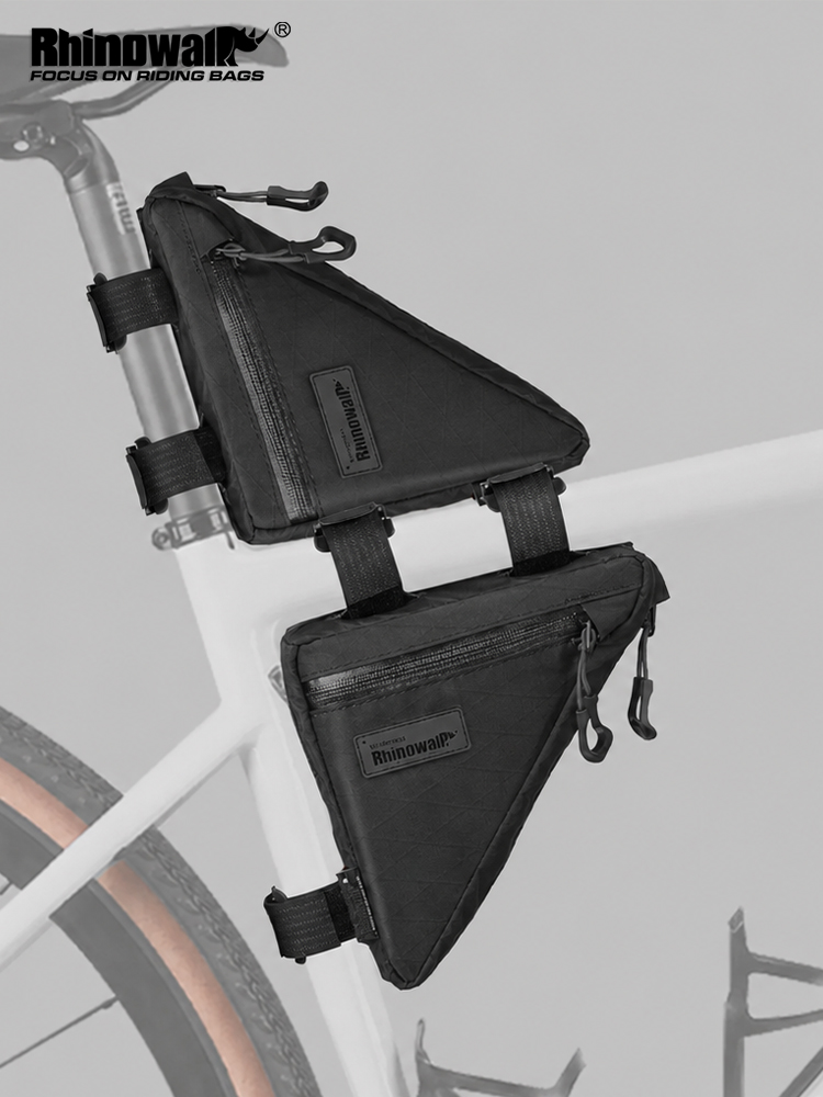 حقيبة دراجة مثلثة الشكل من Rhi - مراجعة Gravel Bike Frame Bag Bikepacking وسعره