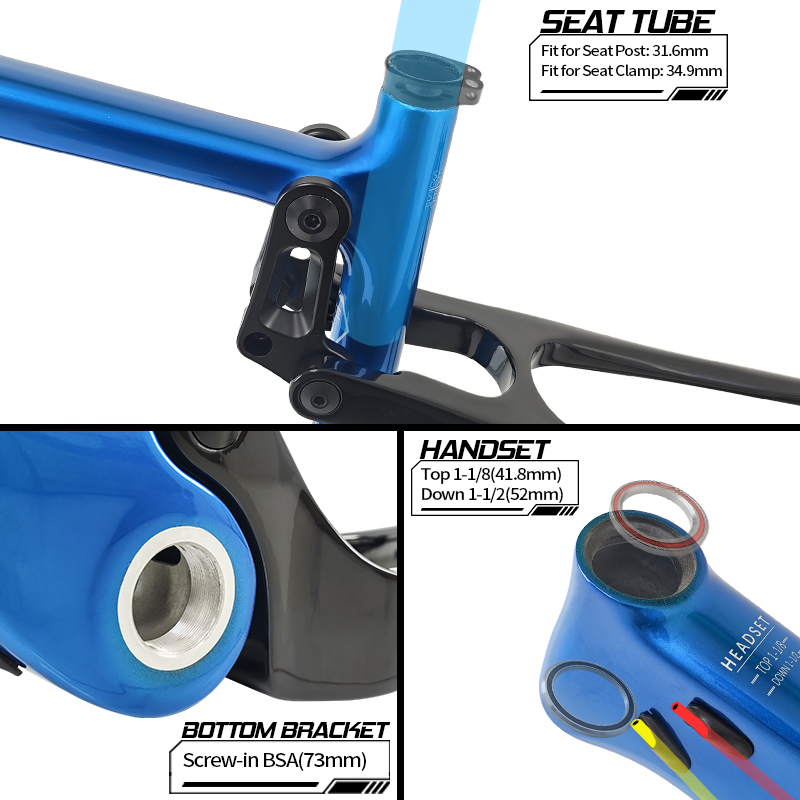 إطار دراجة جبلية BXT 29er T100 - مراجعة Carbon Mountain Bike Frame 29Er Boost وسعره