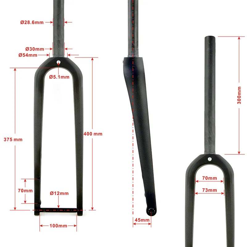شوكة دراجة جبلية جديدة T100012 - مراجعة Carbon Fork Gravel Disc Brake وسعره