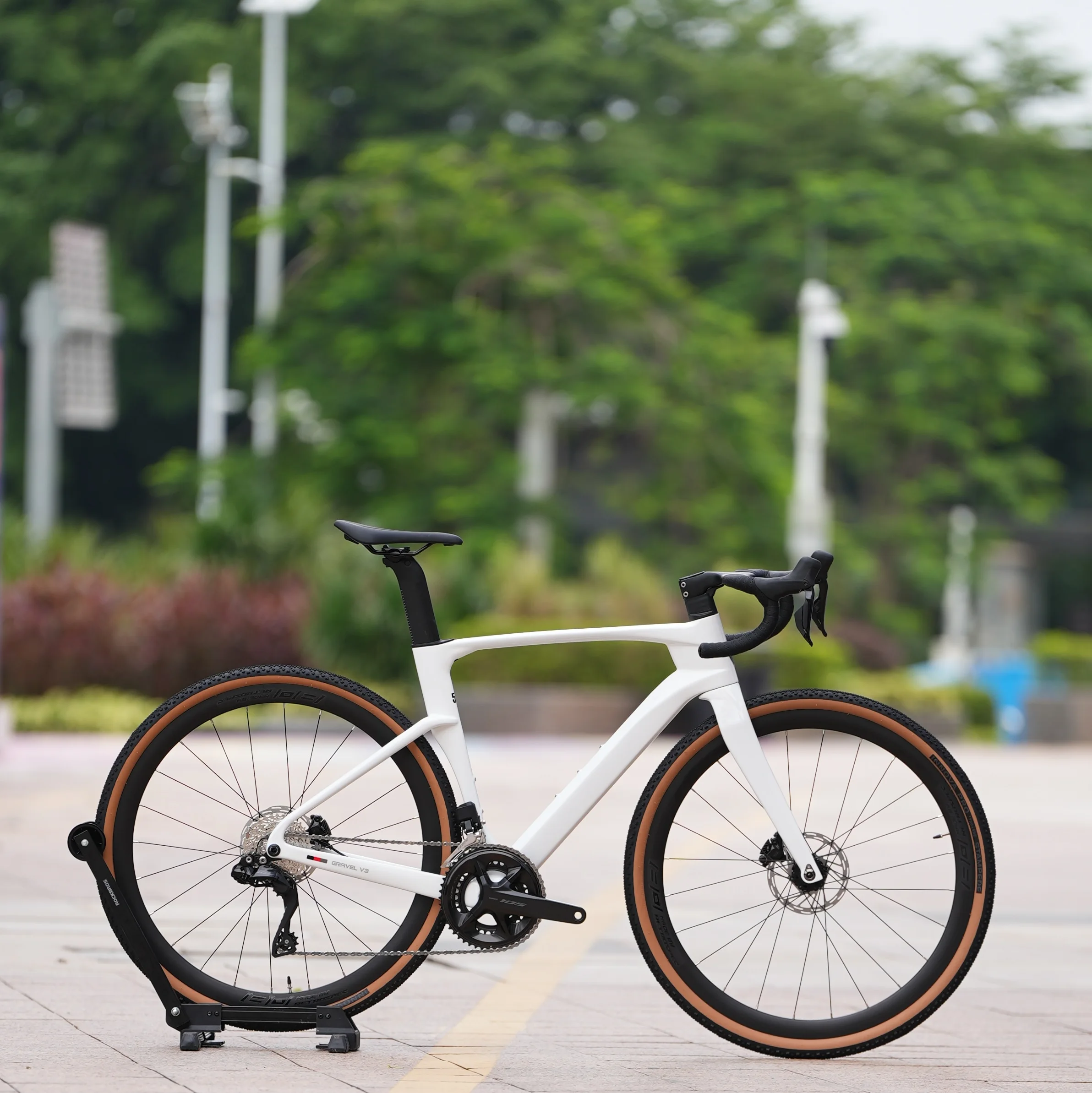 دراجة طريق TWITTER Gravel V3 إ - مراجعة Carbon Gravel Frame Disc Brake 700C وسعره
