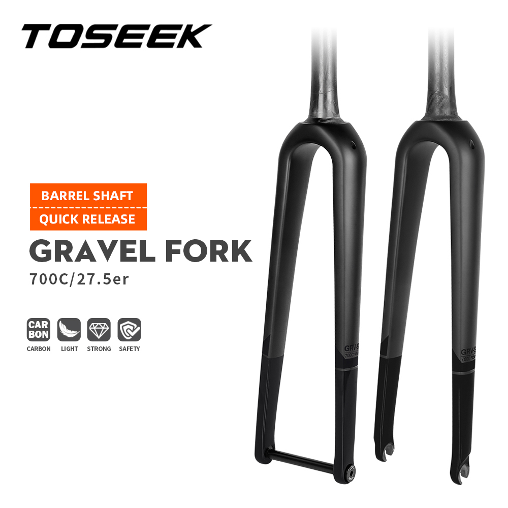 TOSEEK ألياف الكربون الطريق شو - مراجعة Carbon Fork Gravel Disc Brake وسعره