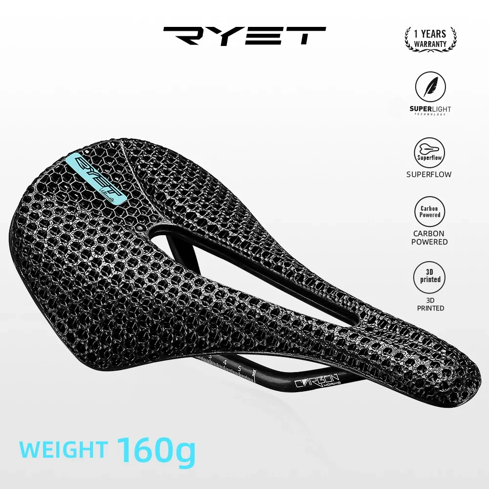 سرج دراجة كربوني مطبوع ثلاثي ا - مراجعة Carbon Saddle 3D Printed Honeycomb وسعره