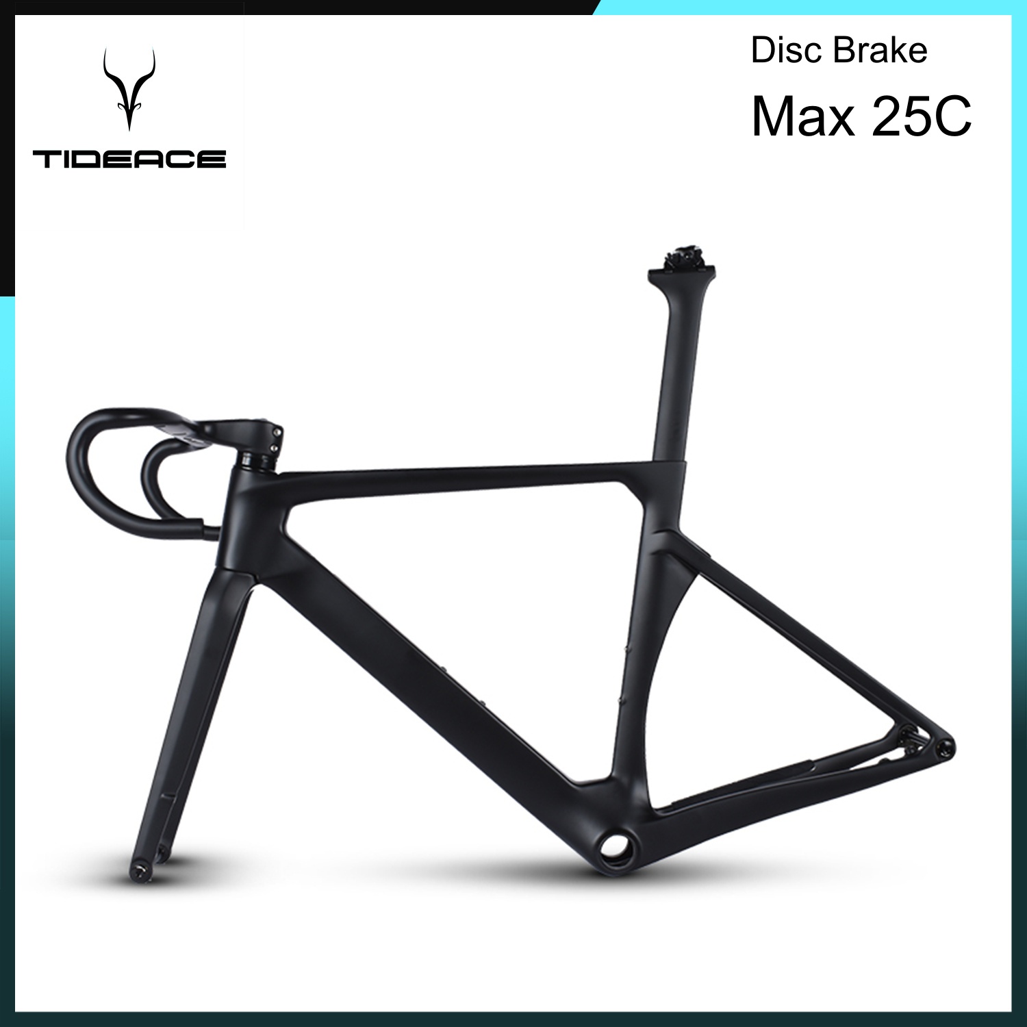 إطار دراجة طريق كربوني T1000 A - مراجعة Carbon Fiber Road Bike Frame Aero وسعره