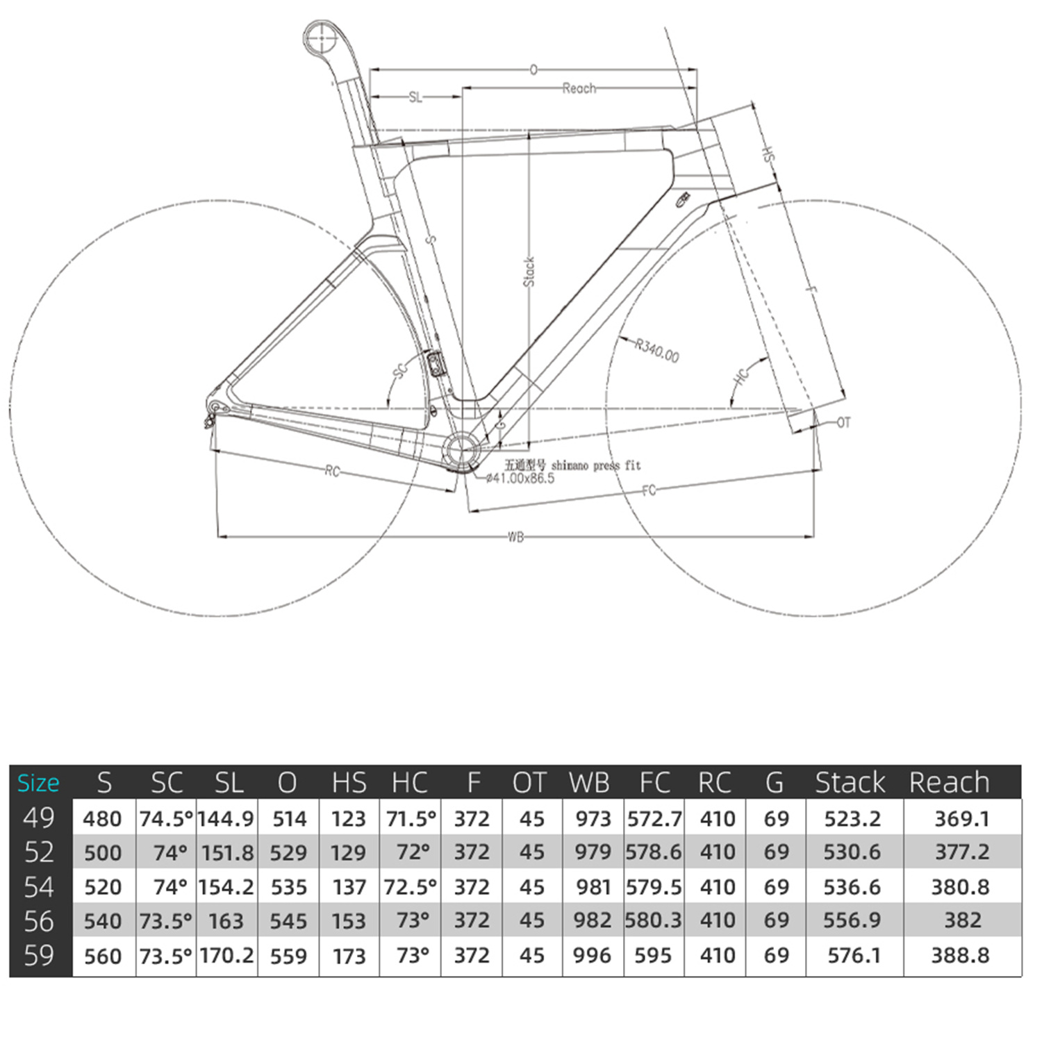 إطار دراجة طريق كربوني T1000 A - مراجعة Carbon Fiber Road Bike Frame Aero وسعره
