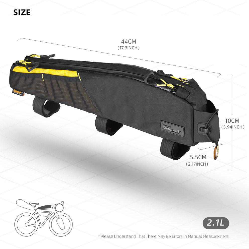وحيد القرن دراجة العلوي كيس أن - مراجعة Gravel Bike Frame Bag Bikepacking وسعره