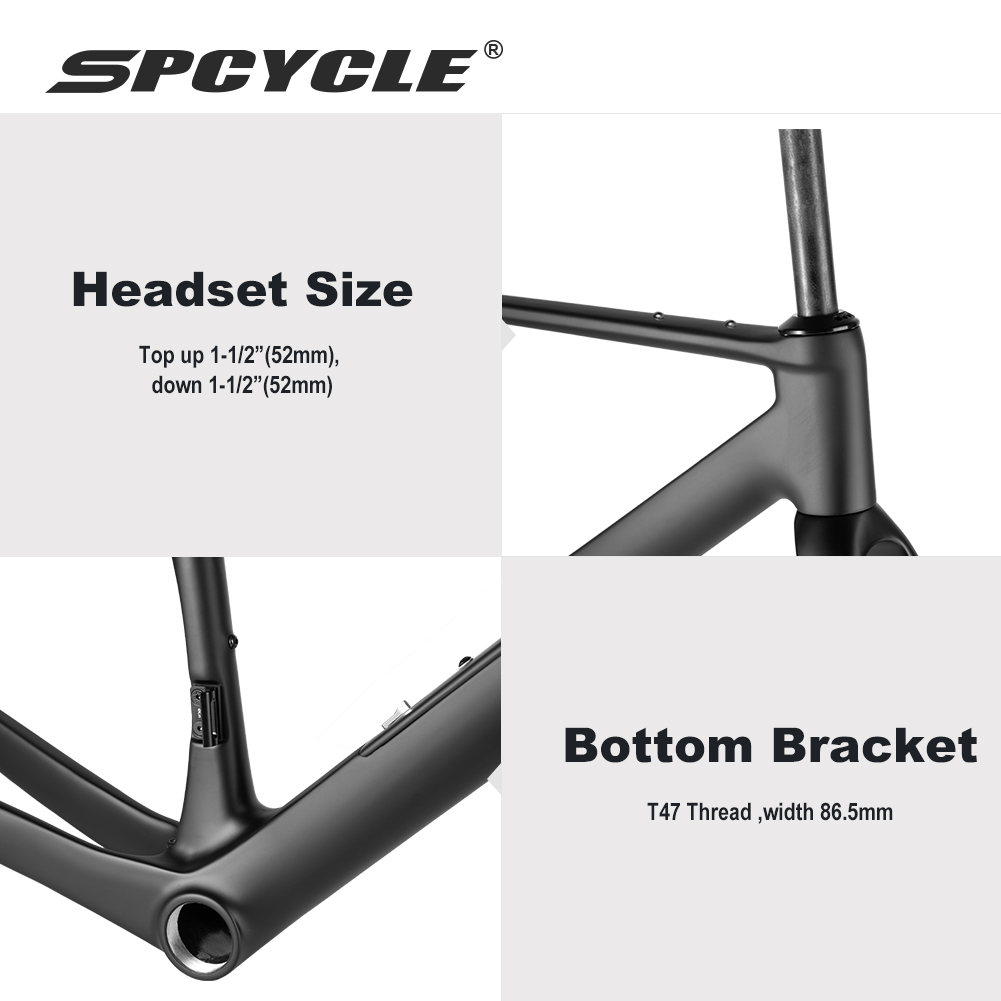 Spcycle G026 كابل داخلي كامل إ - مراجعة Carbon Fiber Road Bike Frame Aero وسعره